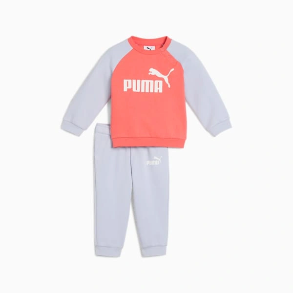 Sraith Puma Minicats don Óige | Éadaí Raglan & Pants Beag | Éasca le hEagrú | Caitheamh Laethúil.